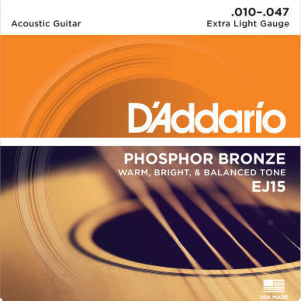 D'addario D'addario EJ15 Acoustic Strings 10-47