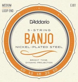 D'addario D'Addario EJ61 Banjo Strings Medium Loop End