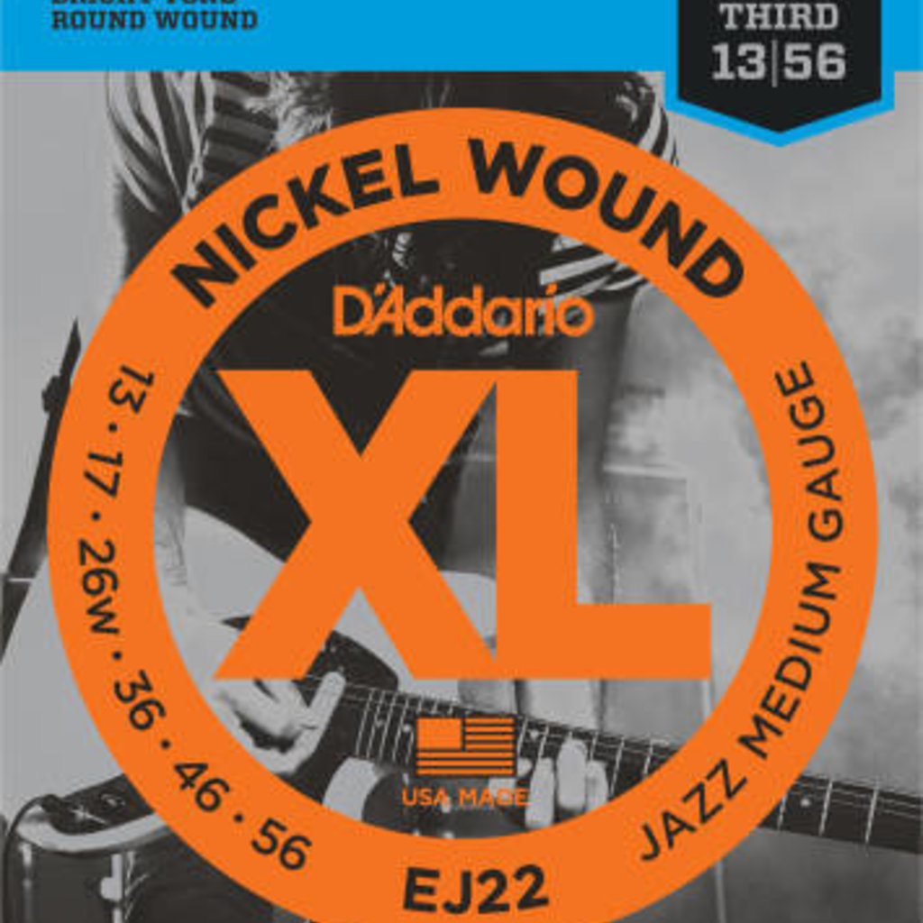 D'addario D'Addario EJ22 Electric Strings Jazz Medium 13-56