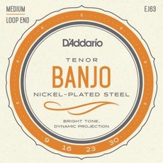 D'addario D'Addario EJ63 Tenor Banjo Nickel Plated Strings - Medium Loop End