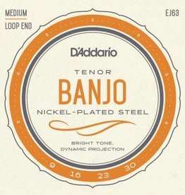 D'addario D'Addario EJ63 Tenor Banjo Nickel Plated Strings - Medium Loop End