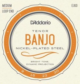 D'addario D'Addario EJ63 Tenor Banjo Strings Medium Loop End