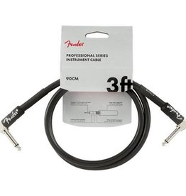 Fender Fender 3' Professional Series Instrument Cable Black Angle/Angle