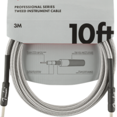 Fender Fender 10' Pro Instrument Cable White Tweed