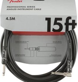 Fender Fender 15' Professional Series Instrument Cable Black Straight/Angle