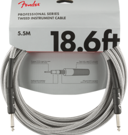 Fender Fender 18.6' Professional Series Instrument Cable White Tweed