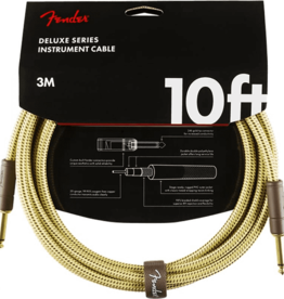 Fender Fender 10' Deluxe Instrument Cable Tweed Straight/Straight