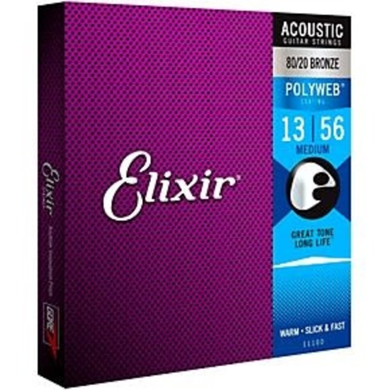 Elixir Elixir 11100 Ac Strings Bronze Poly Medium 13-56