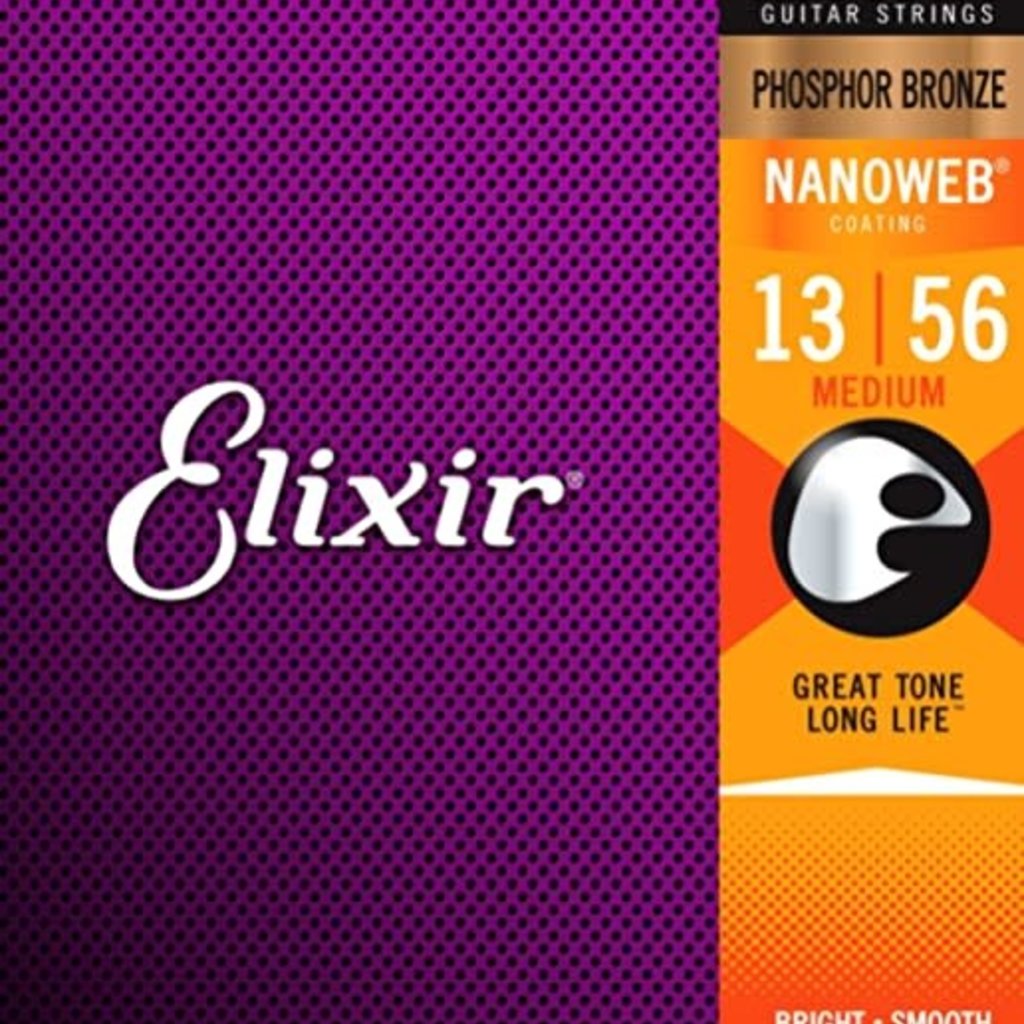 Elixir Elixir 16102 Acoustic Strings PB Nano Medium 13-56