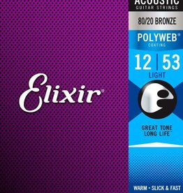 Elixir Elixir 11050 Acoustic Strings Bronze Poly Light 12-53