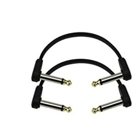 D'addario D'addario 6"  1/4" Flat Patch Cable RR PAIR  PW-FPRR-206