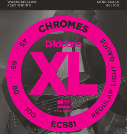 D'addario D'addario ECB81 Chromes Flatwound Bass Strings