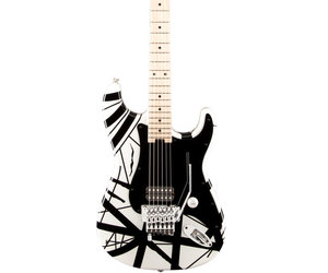 Evh striped series white with black stripes deals