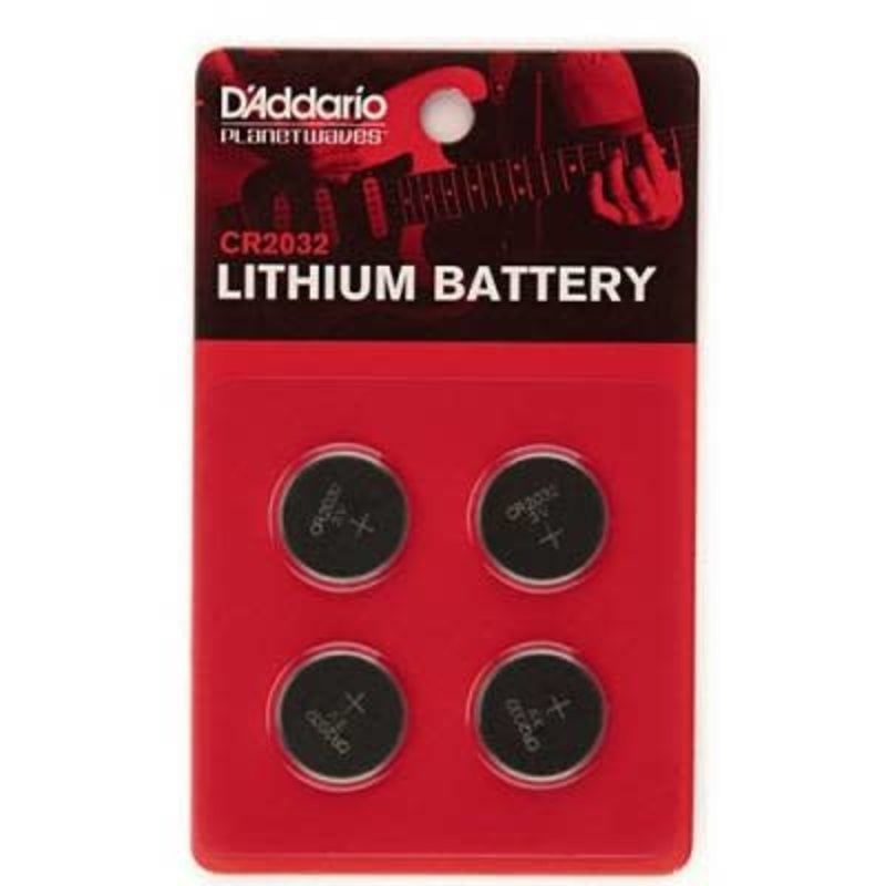 D'addario 2032 Battery 4 pack PW-CR2032-04 For Tuner