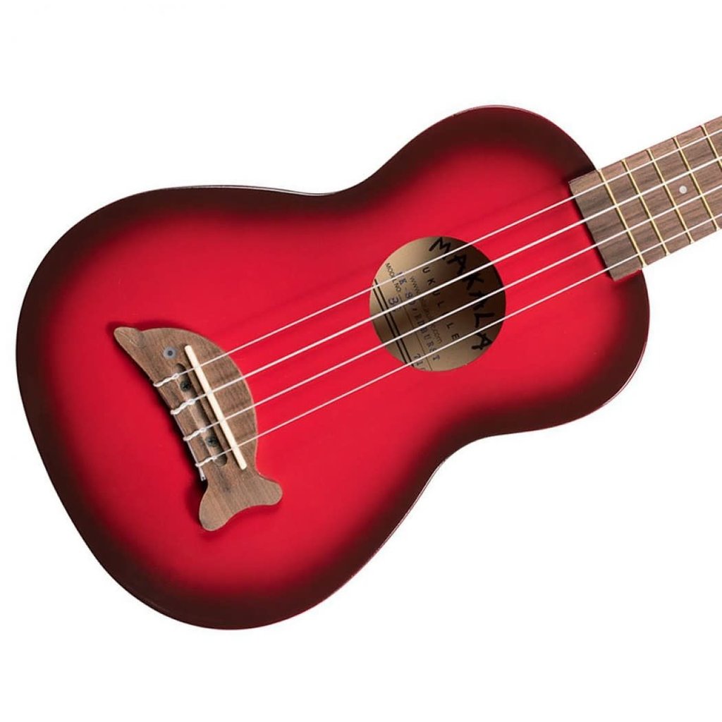 Kala Makala Soprano Dolphin Ukulele Red Burst MK-SD-RDBURST