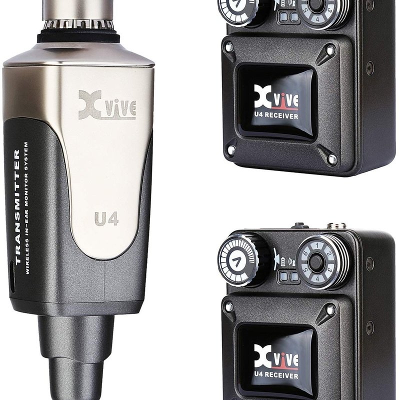 Xvive U4R2 Wireless In-Ear Monitoring System Set (1 Transmitters, 2 Receivers)
