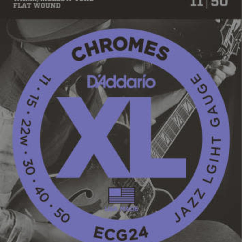 D'addario D'Addario ECG24 Flat Wound Electric Strings Jazz Light 11-50