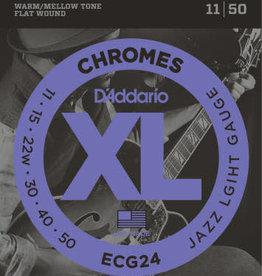 D'addario D'Addario ECG24 Flat Wound Electric Strings Jazz Light 11-50