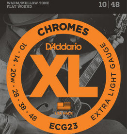 D'addario D'Addario ECG23 Flat Wound Electric Strings Extra Light 10-48