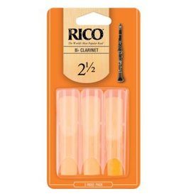 Rico Clarinet Reed 3 Pak - #2.5  RCA0325