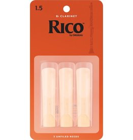 Rico Clarinet Reed 3 Pak - #1.5  RCA0315