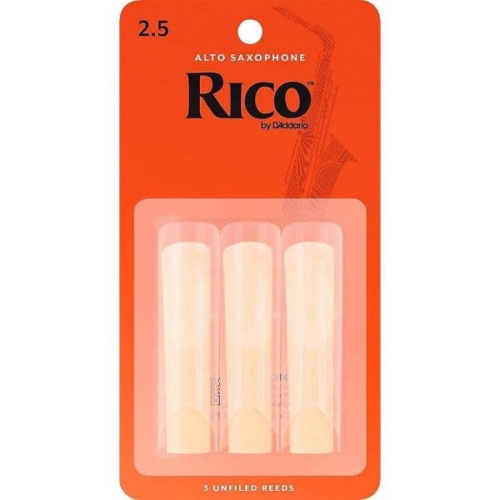 Rico Alto Sax Reed 3 Pak - #2.5   RJA0325