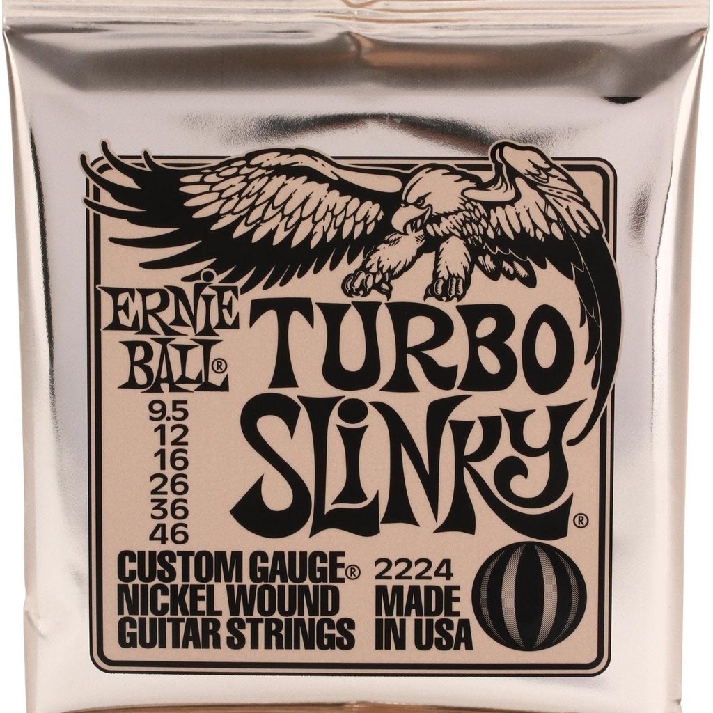 Ernie Ball Ernie Ball Turbo Slinky 9.5-46 Electric Guitar Strings  2224