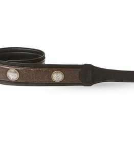Taylor Guitars Taylor 3'' Grand Pacific Leather Guitar Strap, Nickel Conchos - Brown