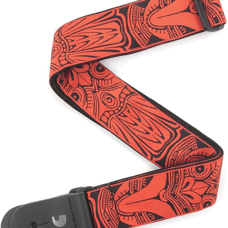 D'addario D'addario T20W1413 2" Guitar Strap Tiki Mask Red