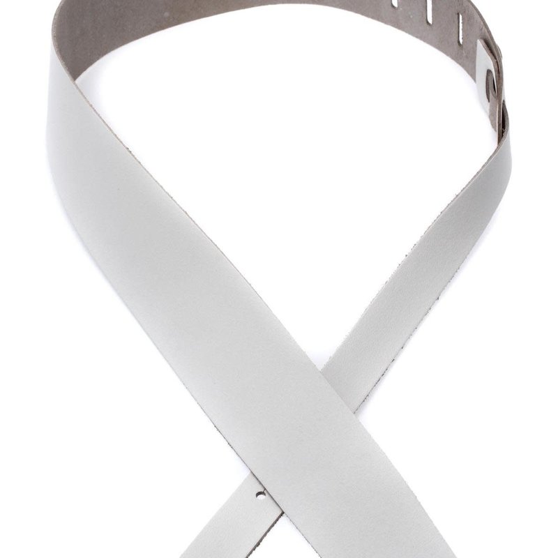 D'addario D'addario 25BL02 2.5 Basic Guitar Strap White