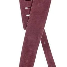 D'addario D'addario 25LSS02-DX 2.5 DX Suede Guitar Strap Burgandy