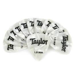 Taylor Guitars Taylor Celluloid 351 Picks White Pearl 1.21mm 12 pack