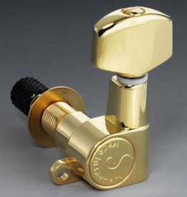 Schaller M6 Mini Locking Tuners Gold  3 + 3 (6 pieces)