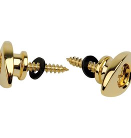 D'addario D'addario Gold Elliptical Endpins Strap Buttons PWEEP302