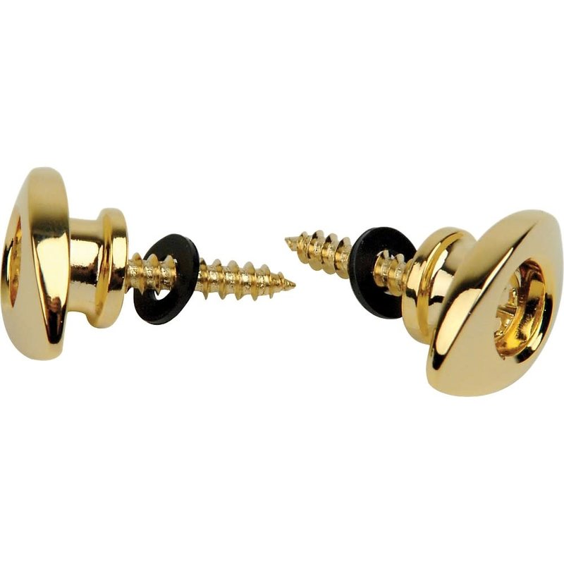 D'addario D'addario Gold Elliptical Endpins Strap Buttons PWEEP302
