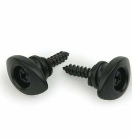 D'addario D'addario Black Elliptical Endpins Strap Buttons PWEEP102