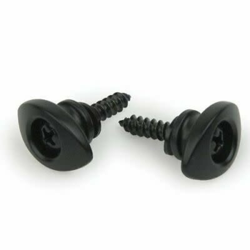 D'addario D'addario Black Elliptical Endpins Strap Buttons PWEEP102