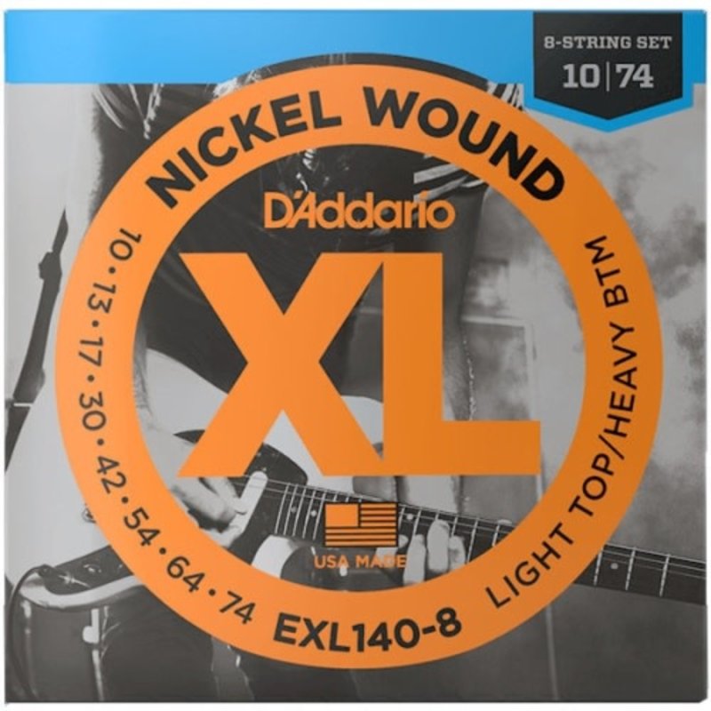 D'addario D'addario EXL140-8 Electric Strings Light Top/Hvy Btm 8 String 10-74