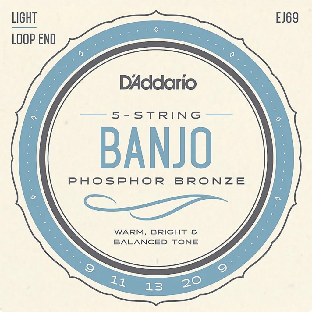 D'addario D'Addario EJ69 Banjo Stings Light Loop End