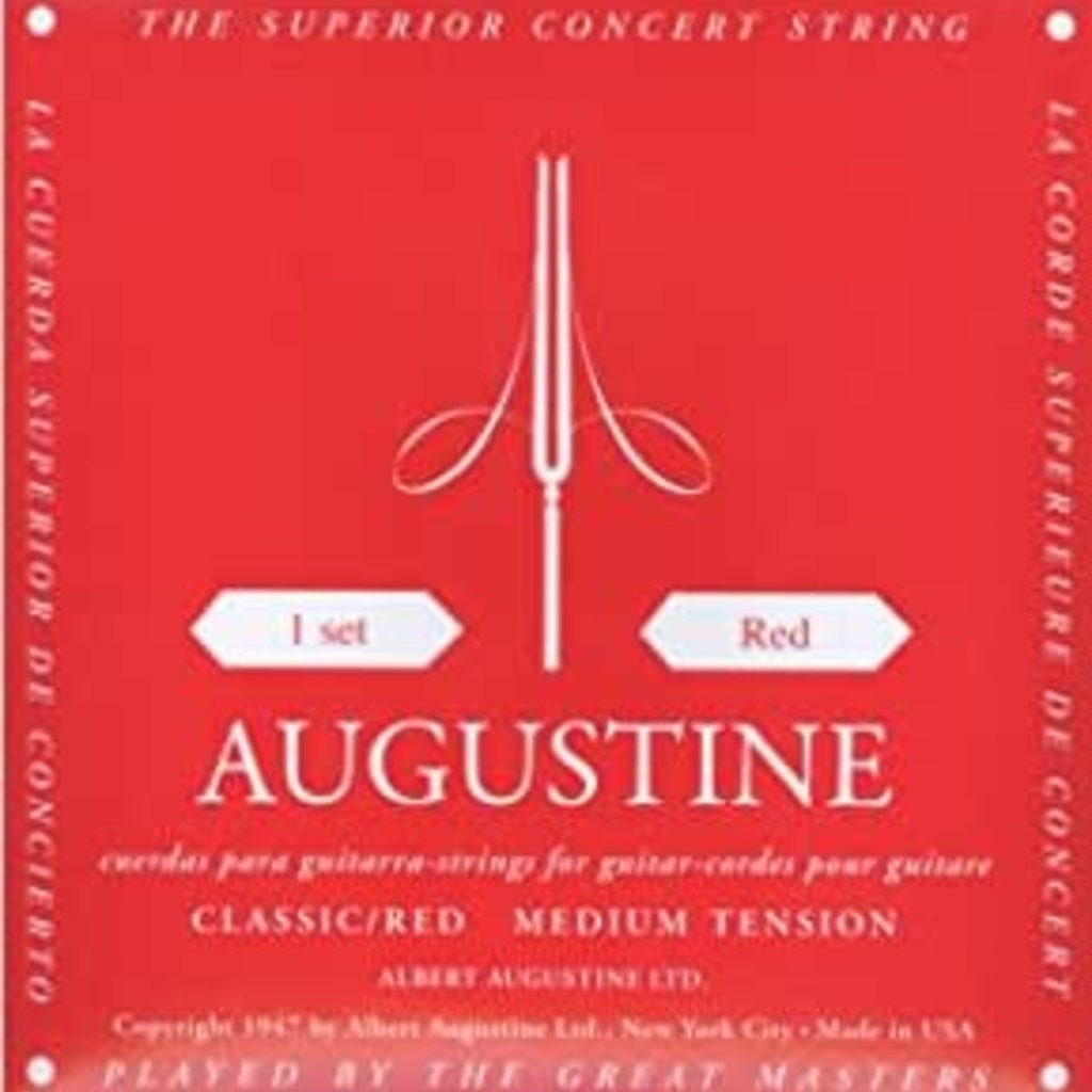 Augustine Classical Strings  Medium Tension - Red Pack