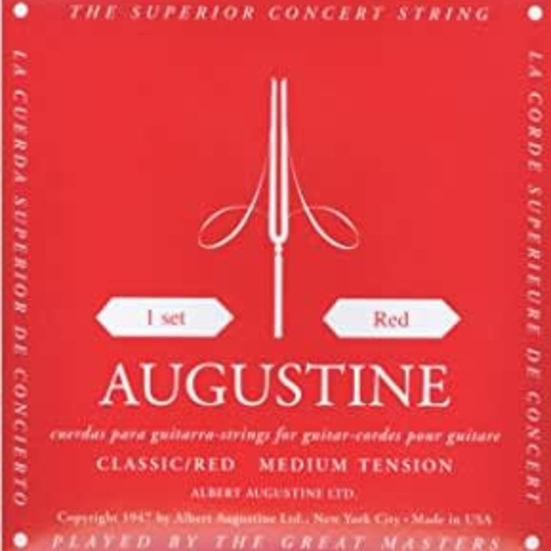 Augustine Classical Strings  Medium Tension - Red Pack