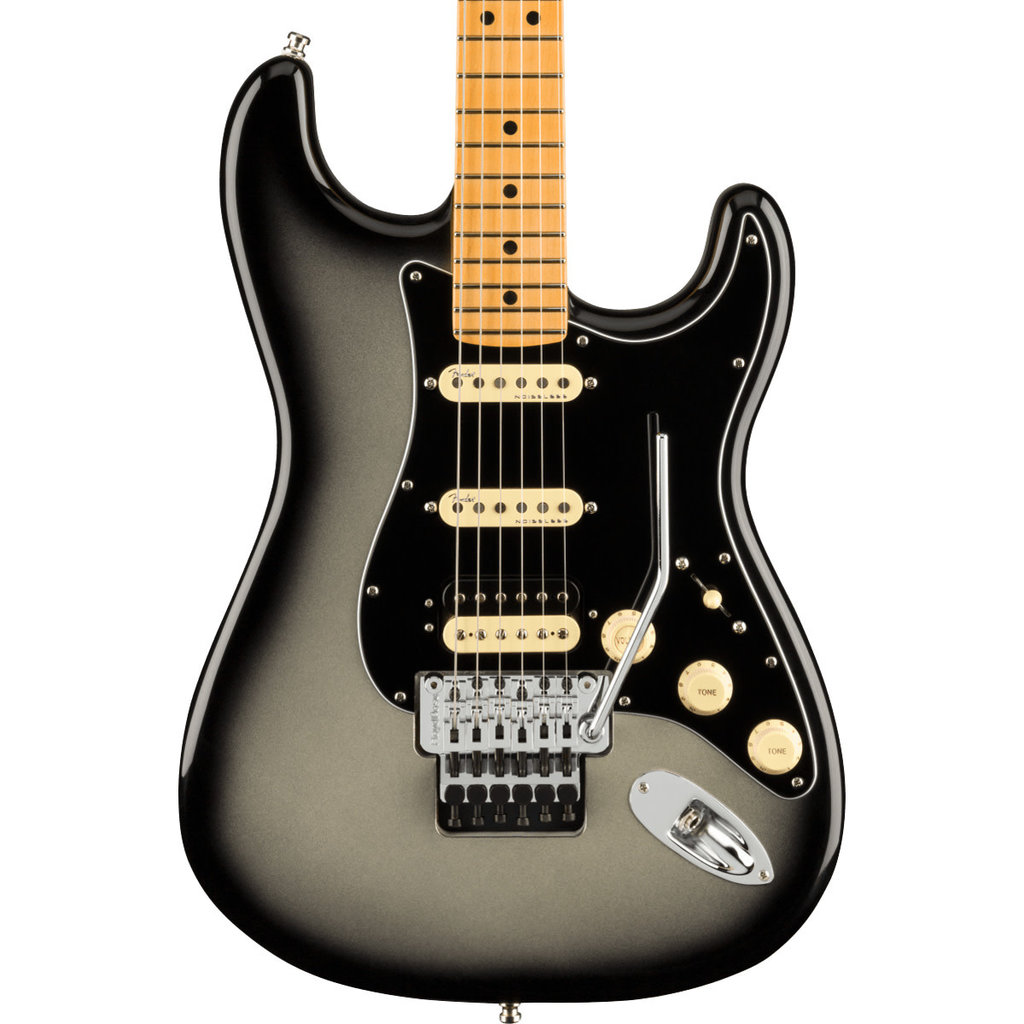 Fender Fender American Ultra Luxe Stratocaster Floyd Rose HSS, Maple Fingerboard, Silverburst