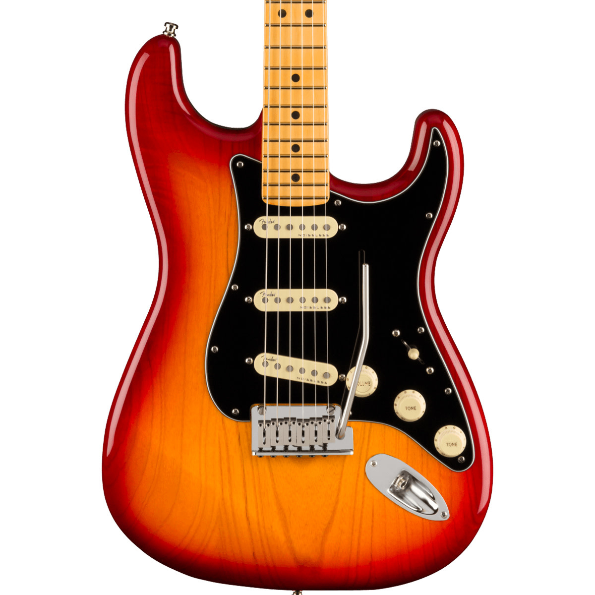 ギター FENDER American Ultra Luxe Stratocaster ULTRA LUXE STRATOCASTER MP PLASMA RED BURST ELECTRIC GUITAR | Tom