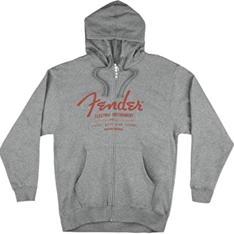 Fender Fender Instrument Zip Hoodie Gray - Medium