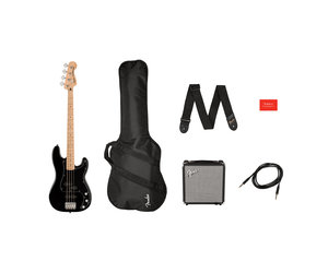 Fender Squier 2021 Affinity Presicion PJ Bass Pack - Black - KAOS