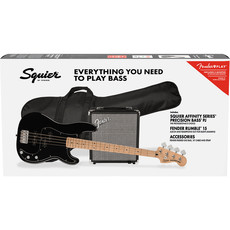 Fender Fender Squier 2021 Affinity Presicion PJ Bass Pack - Black