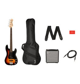 Fender Fender Squier 2021 Affinity Precision Bass PF Pack - 3-Tone Sunburst
