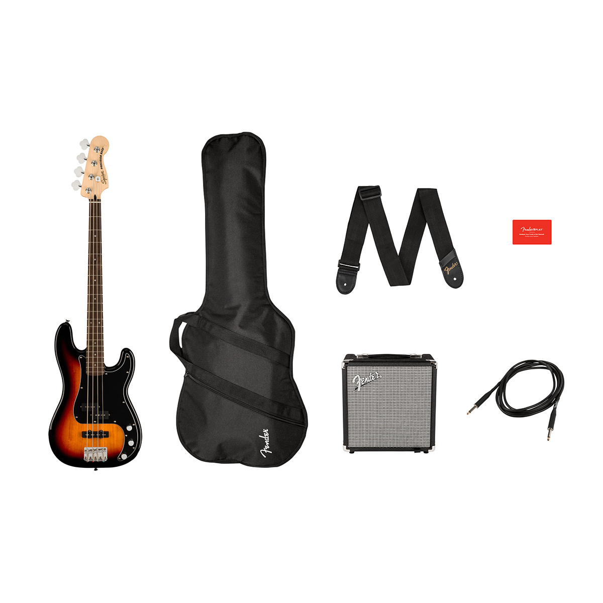 Fender Squier 2021 Affinity Precision Bass PF Pack - 3-Tone