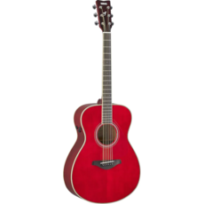 Yamaha Yamaha FSTA RR TransAcoustic  Concert Body Guitar Ruby Red