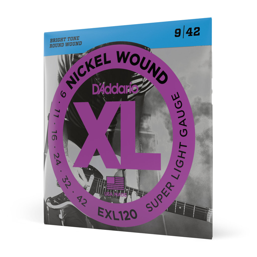 D'addario D'addario EXL120 Electric Strings Super Light  9-42